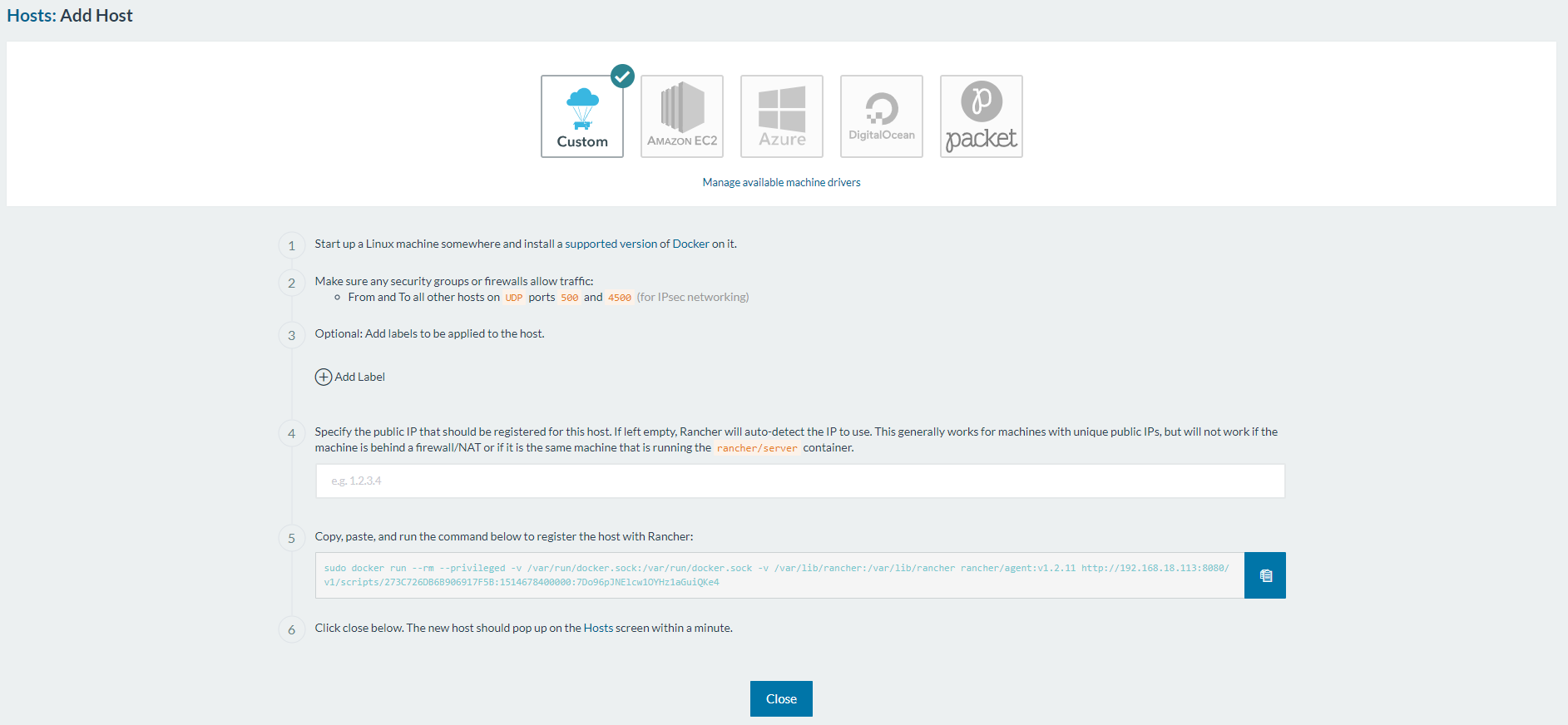 CentOS 安装部署 Rancher Server