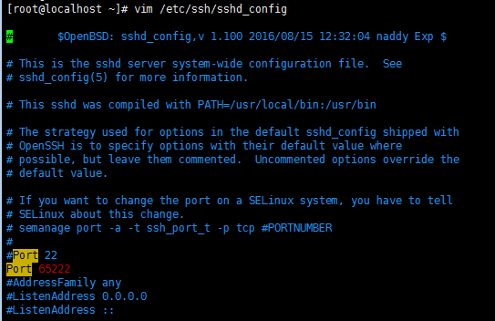 图解 RHEL 7 修改 SSH 默认端口号 图解 RHEL 7 修改 SSH 默认端口号