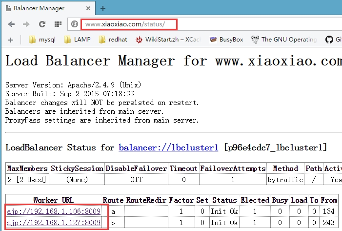 基于 Apache 实现 Tomcat 集群的负载均衡 基于 Apache 实现 Tomcat 集群的负载均衡