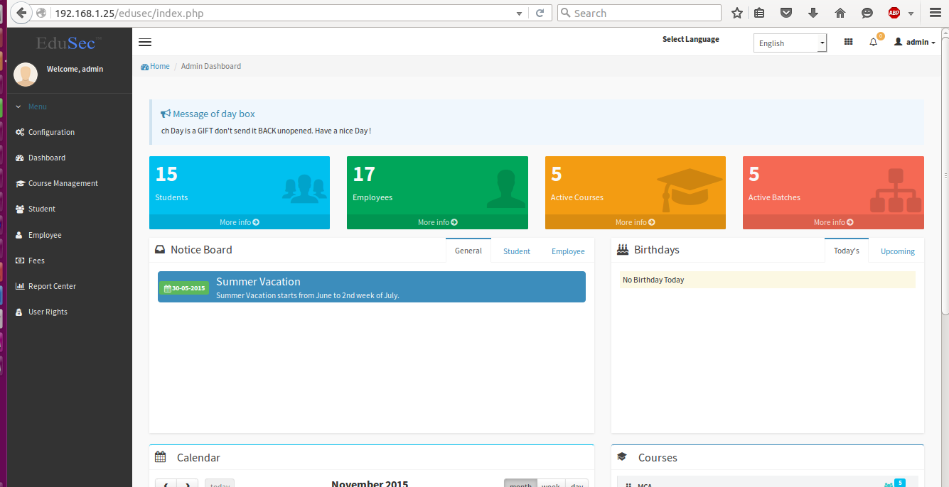 Linux Mint 17 上安装 Edusec 高校管理系统 Linux Mint 17 上安装 Edusec 高校管理系统