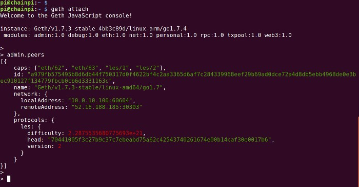 利用树莓派探索以太坊第一部分：环境搭建