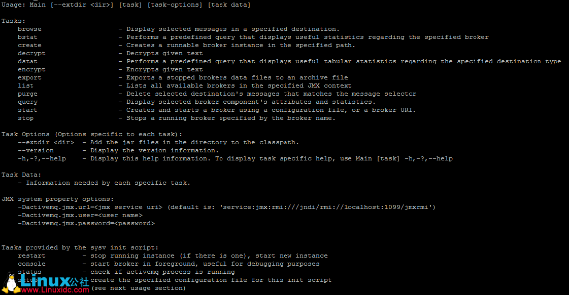 ActiveMQ 的几个命令行语句 ActiveMQ 的几个命令行语句