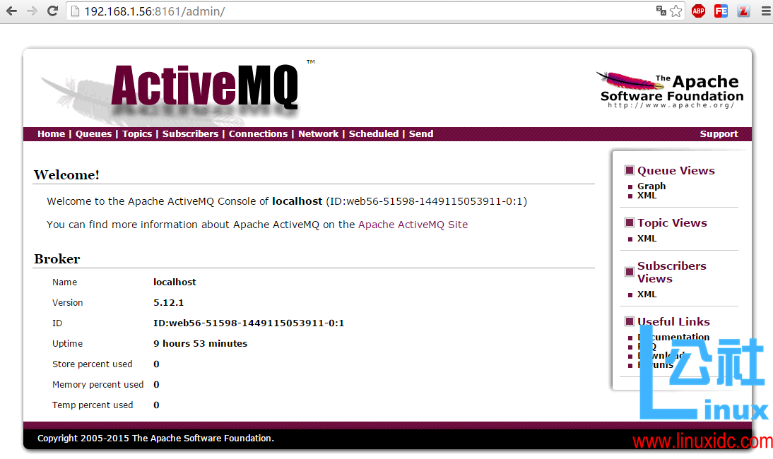 ActiveMQ 部署步骤和后台管理网站 Service Unavailable 问题解决
