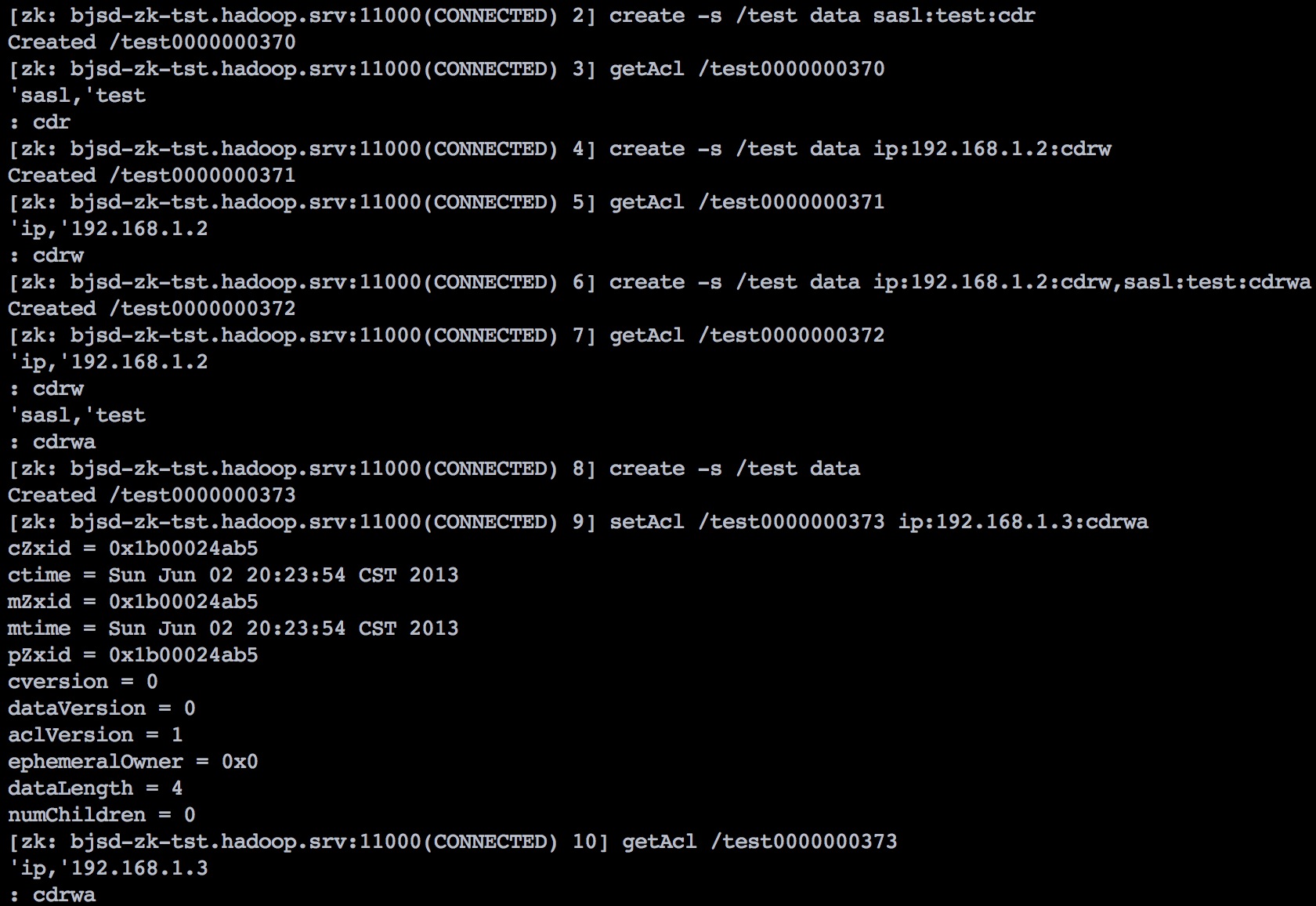 Zookeeper 中的 ACL 简述