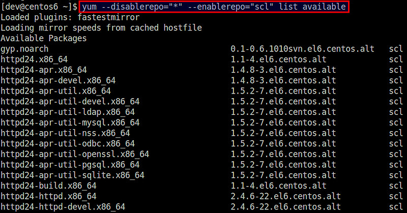 如何在 CentOS 上启用 软件集 Software Collections(SCL) 如何在 CentOS 上启用 软件集 Software Collections(SCL)