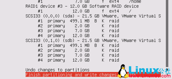 Ubuntu Server 16.04 安装并用两块硬盘做 RAID1 Ubuntu Server 16.04 安装并用两块硬盘做 RAID1