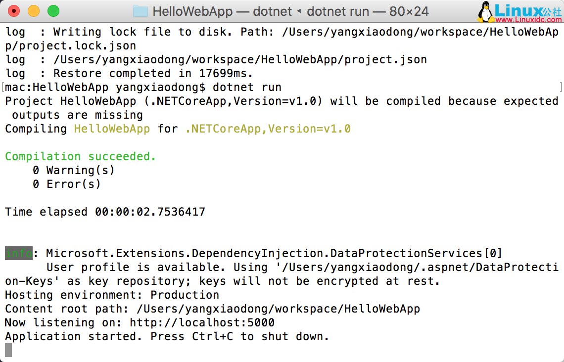 Asp.Net Core 发布和部署(MacOS + Linux + Nginx) Asp.Net Core 发布和部署(MacOS + Linux + Nginx)