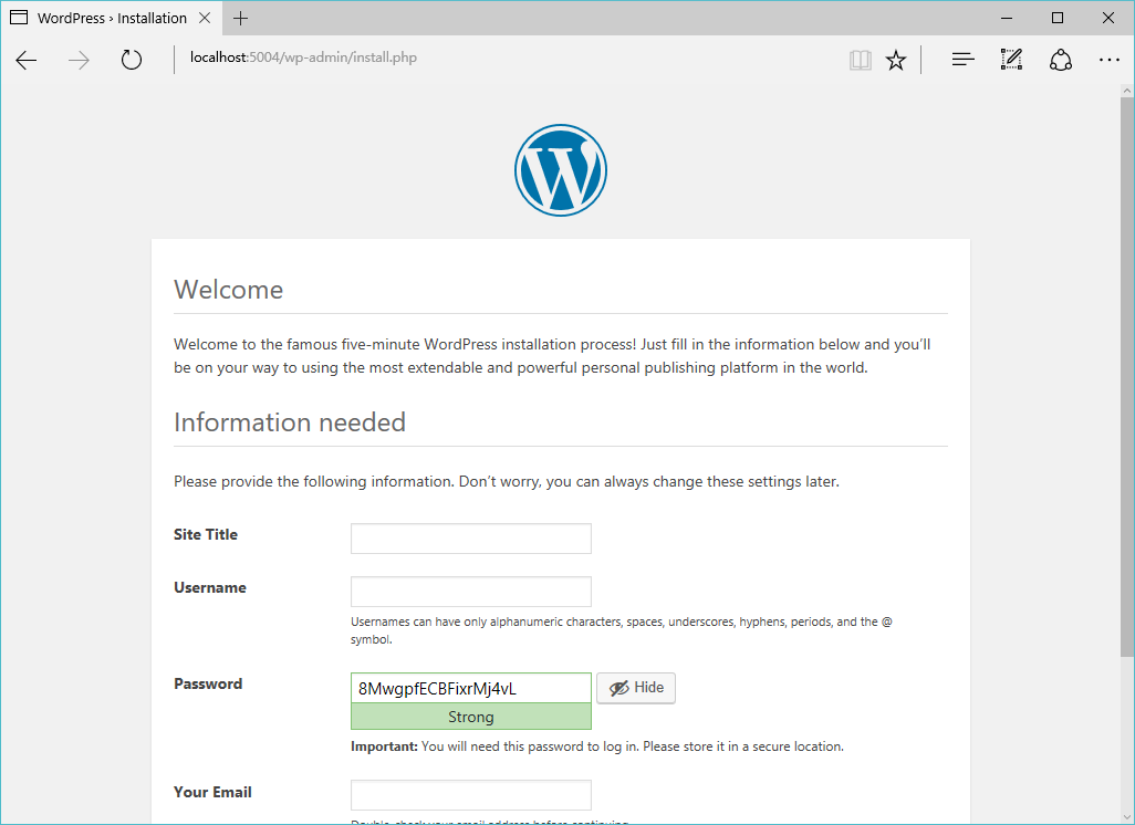 在.NET Core 上运行的 WordPress 在.NET Core 上运行的 WordPress