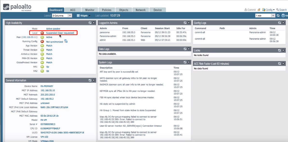 迁移 PaloAlto HA 高可用防火墙到 Panorama 迁移 PaloAlto HA 高可用防火墙到 Panorama
