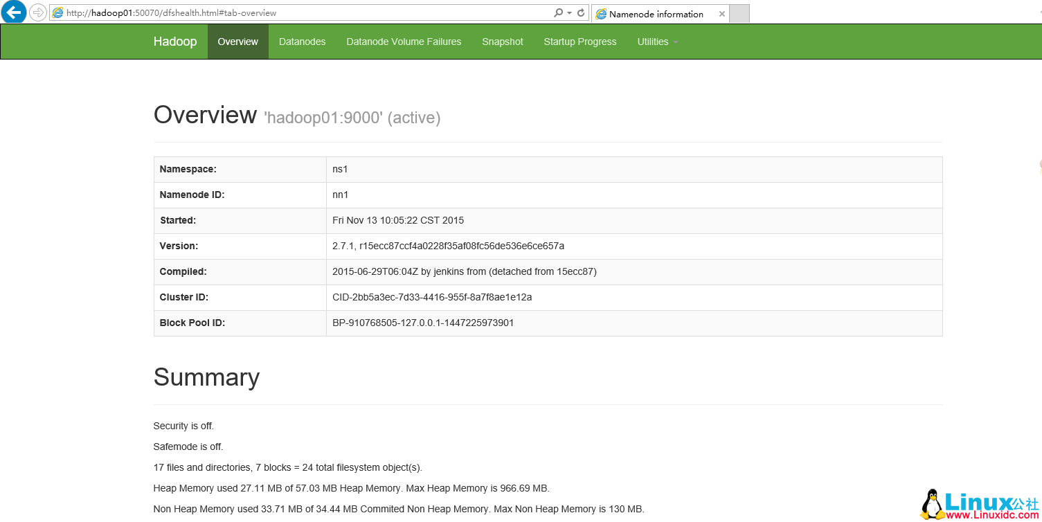 hadoop 2.7.1 高可用安装部署 hadoop 2.7.1 高可用安装部署