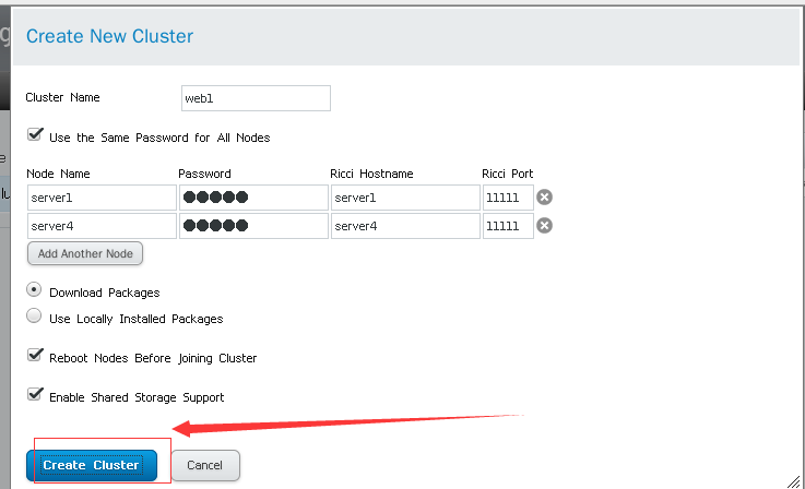 RHCS 集群安装部署图文详解 RHCS 集群安装部署图文详解