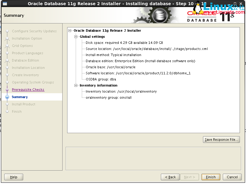 Linux 上 Oracle 11g 单实例安装详解