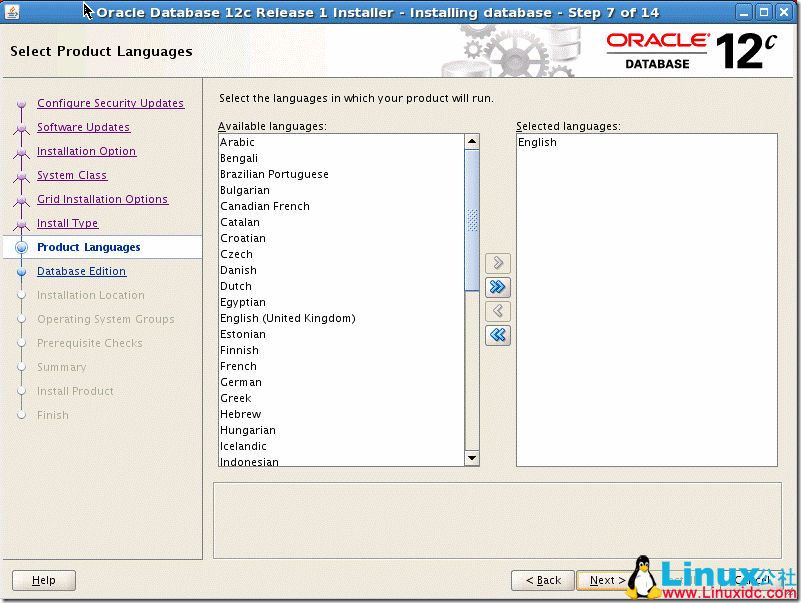 Linux 系统安装 Oracle Database 12c 图文详解教程