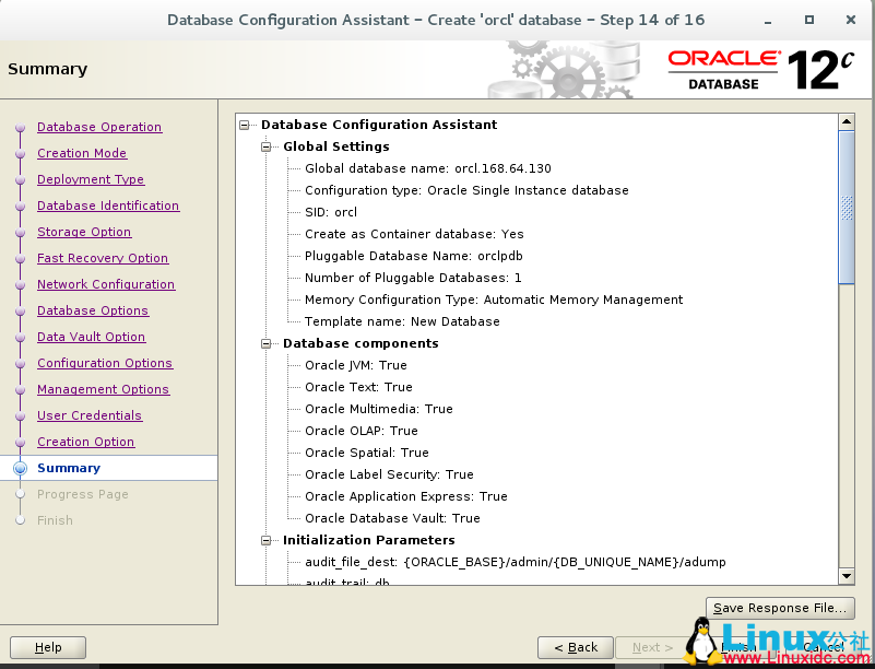 CentOS 7 安装 Oracle 12c 图文详解