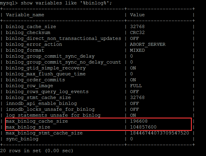 MySQL 二进制日志(binary log)总结 MySQL 二进制日志(binary log)总结