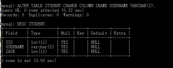 MySQL 基础操作之对数据库和表的增删改查