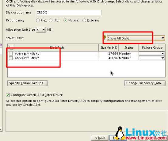 Oracle 12C 三节点 RAC 无法找到候选磁盘