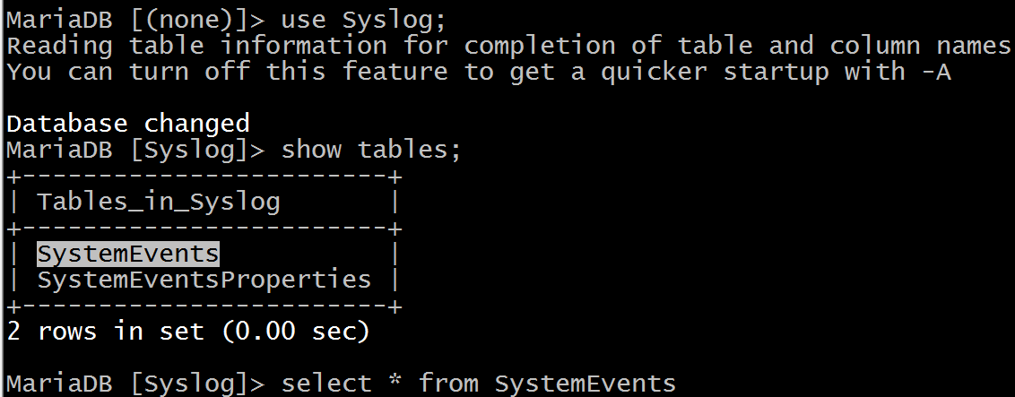 通过 LogAnalyzer 展示数据库中的日志
