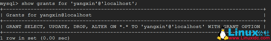 MySQL 用户权限管理