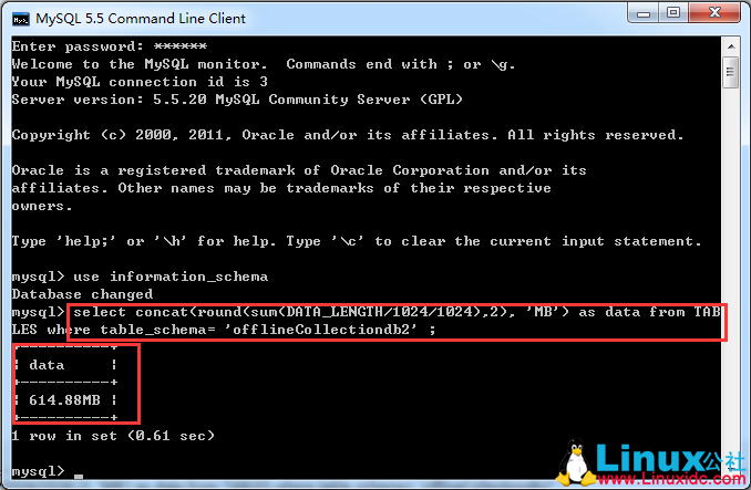 MySQL 查询数据库的大小 MySQL 查询数据库的大小