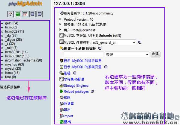 PhpMyAdmin 创建 / 导入 / 导出 MySQL 数据库图文教程