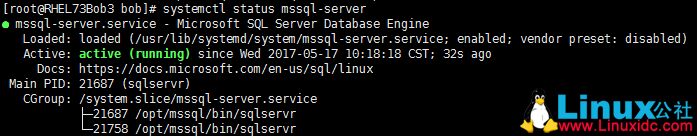 Red Hat Enterprise Linux 上安装部署 SQL Server 2017