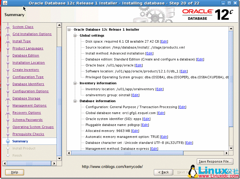 Linux 系统安装 Oracle Database 12c 图文详解教程