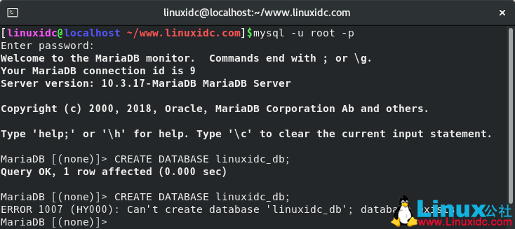 MySQL CREATE DATABASE 语句创建数据库 MySQL CREATE DATABASE 语句创建数据库