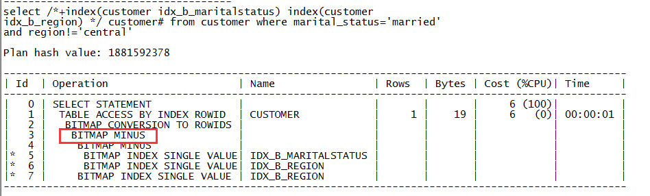 Oracle 里常见的执行计划