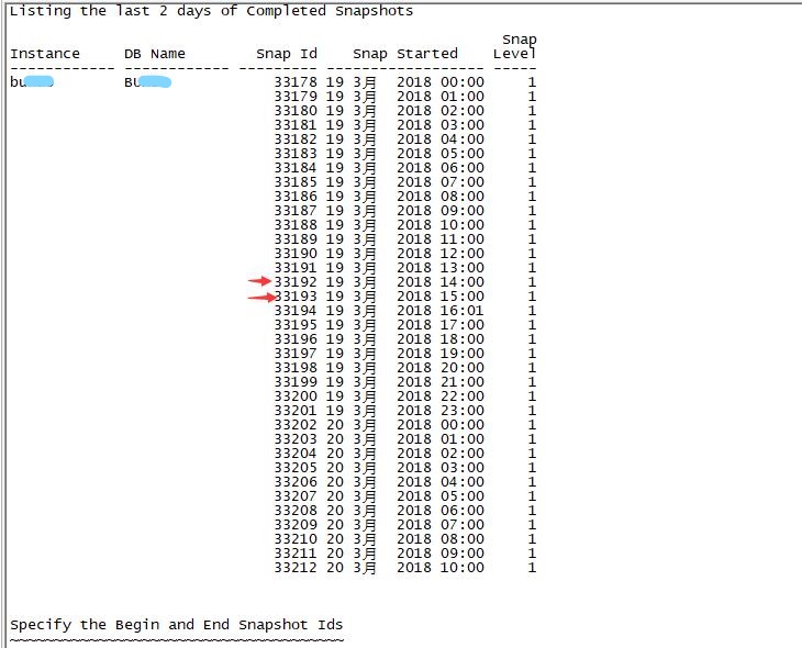 Linux 平台生成 awr 报告