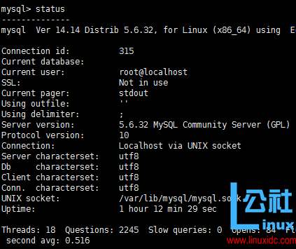 CentOS7 下 MySQL5.6 修改默认编码