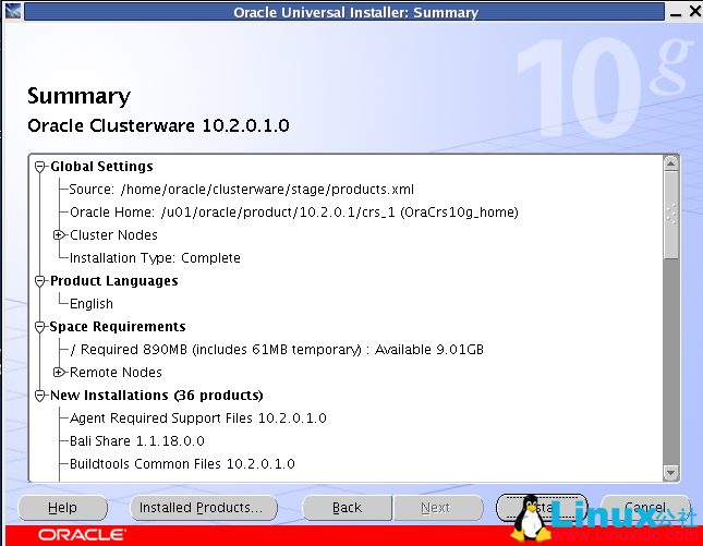 Oracle Linux 4.8 安装 Oracle 10g RAC 环境之 Cluster 安装 Oracle Linux 4.8 安装 Oracle 10g RAC 环境之 Cluster 安装