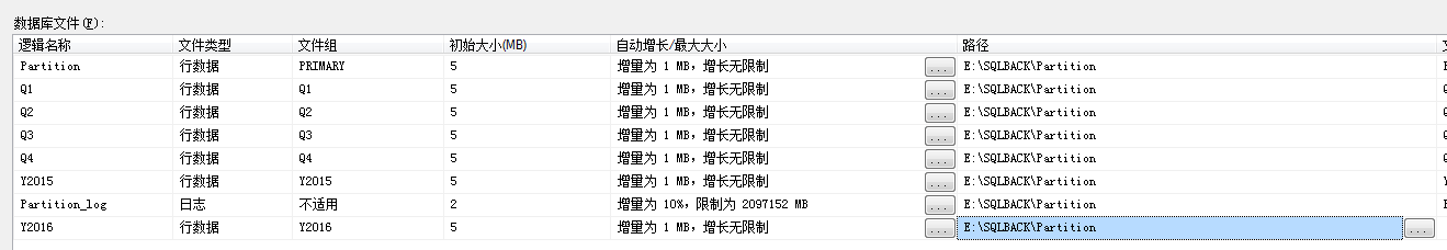 SQL Server 分区具体例子详解