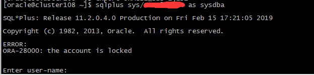 RAC 环境新建库时报 ORA-28000 问题解决方法
