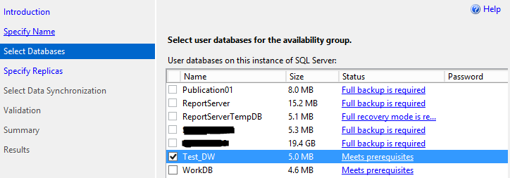 部署 AlwaysOn 第二步:配置 AlwaysOn,创建可用性组 部署 AlwaysOn 第二步:配置 AlwaysOn,创建可用性组