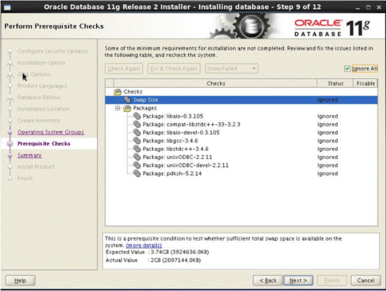 Oracle Linux 7.3 下 Oracle 11g 数据库安装