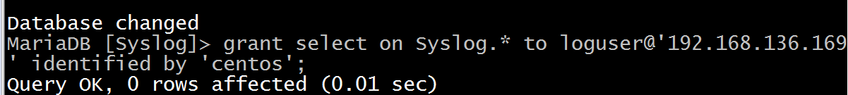 通过 LogAnalyzer 展示数据库中的日志