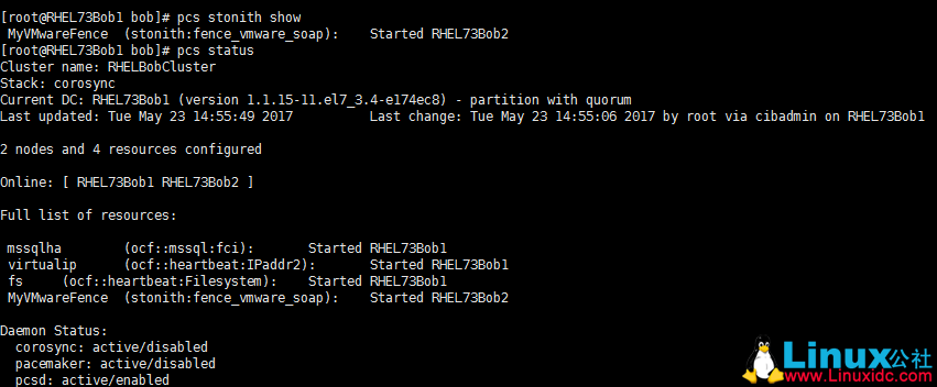 RHEL Pacemaker 中配置 STONITH