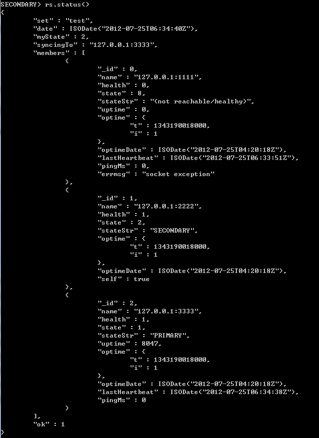 MongoDB 副本集实现及读写分离