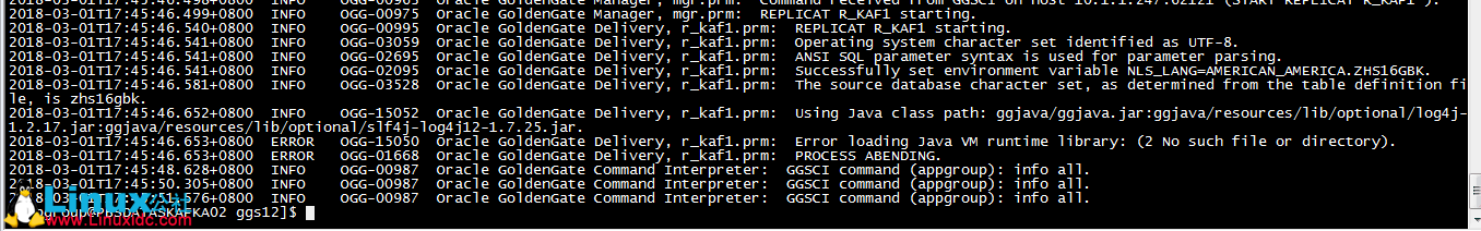 OGG 实现 Oracle 数据同步到 Kafka