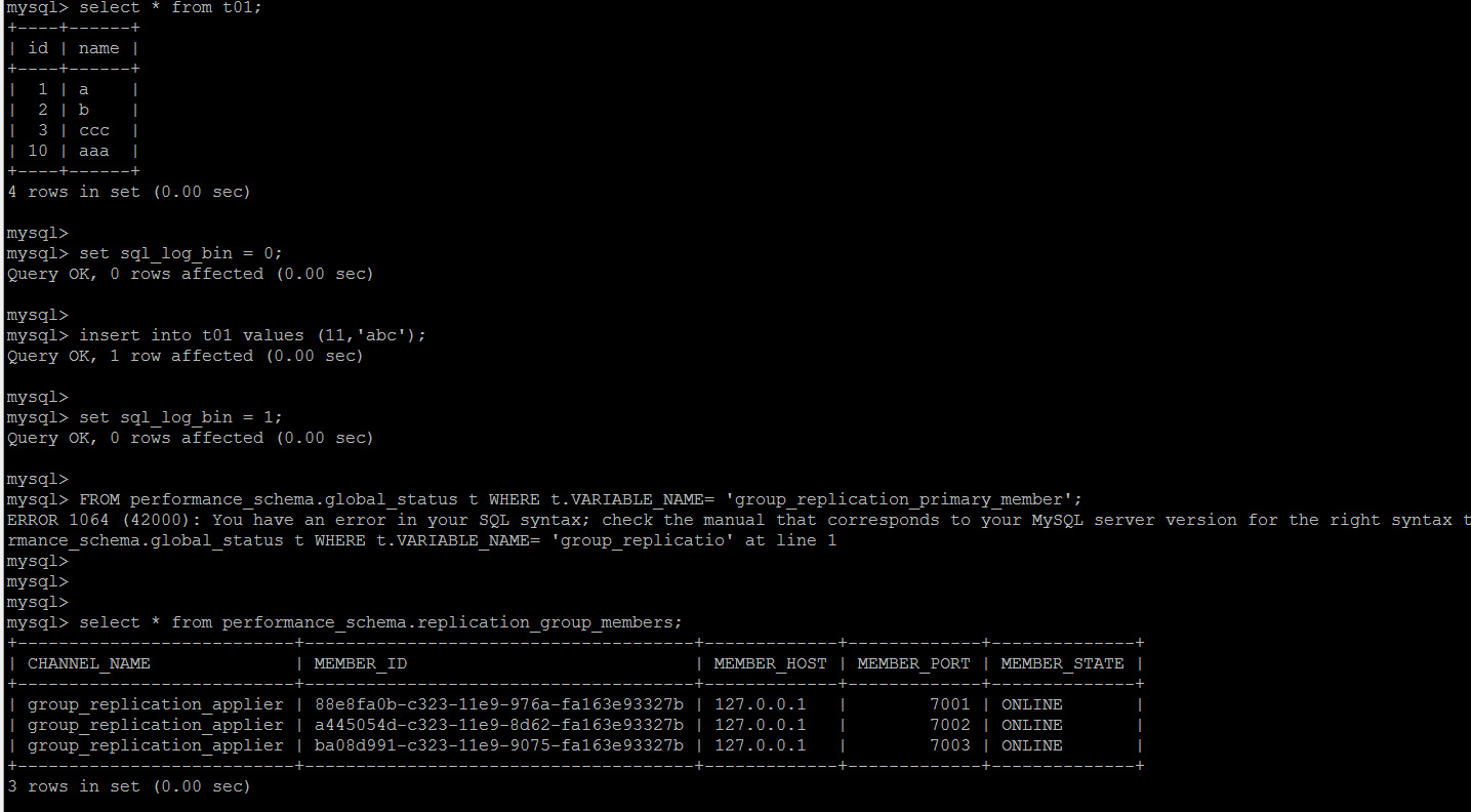 MySQL MGR 集群单主模式的自动搭建和自动化故障修复