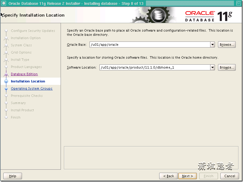 RHEL 5.7 下 Oracle 11g 单实例安装文档