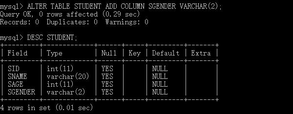 MySQL 基础操作之对数据库和表的增删改查