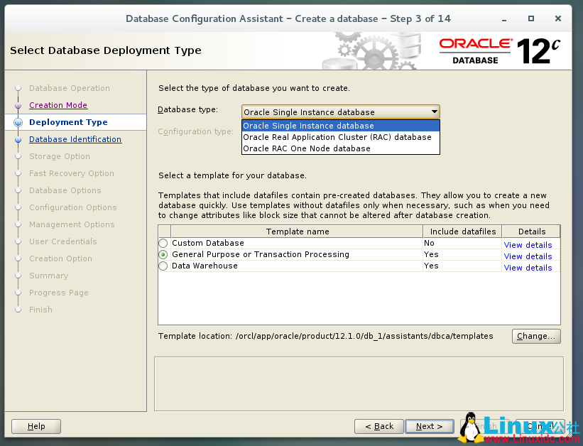 CentOS 7 安装 Oracle 12c 图文详解