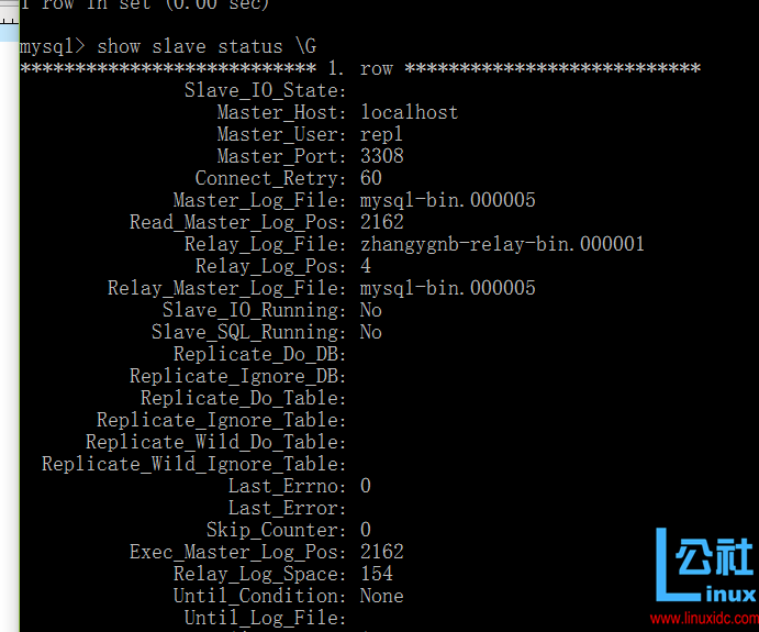 MySQL 基于日志点的复制