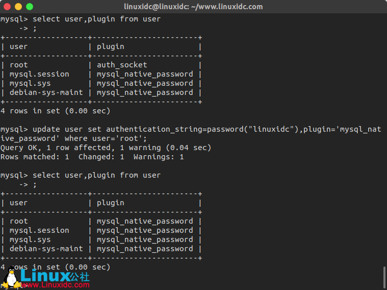 MySQL 提示 ERROR 1698 (28000): Access denied for user'root'@'localhost'错误解决办法