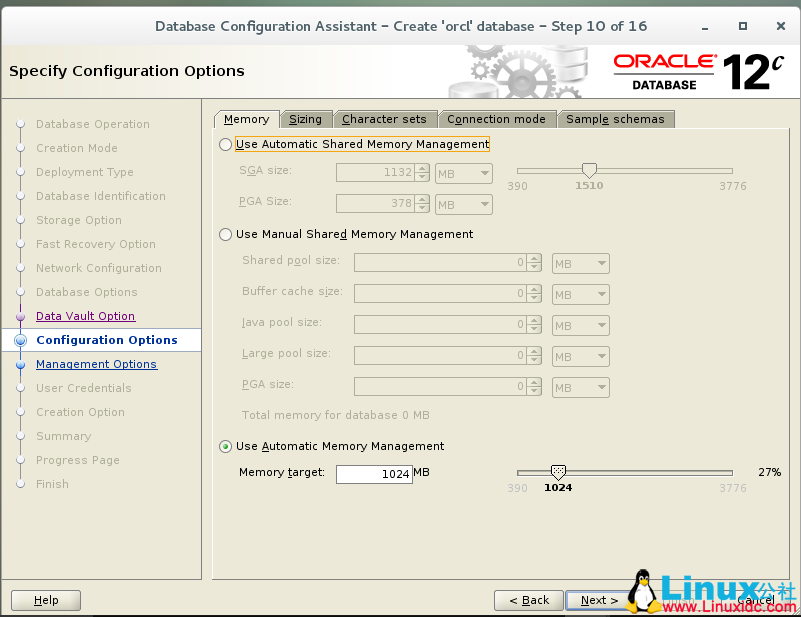 CentOS 7 安装 Oracle 12c 图文详解