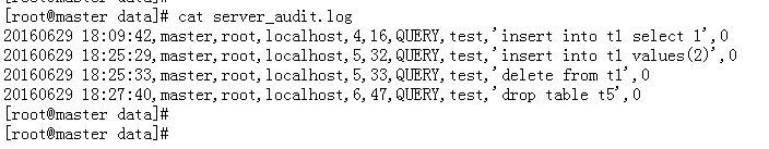 MariaDB 10 审计日志去除记录 select 操作
