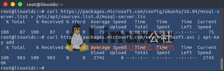 Ubuntu 16.04 下安装 SQL Server for Linux