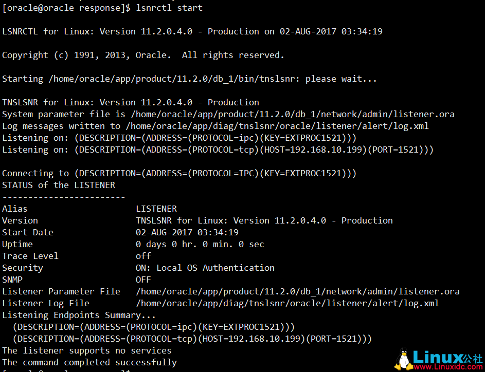 CentOS 6.9 下 Oracle 11gR2 静默安装单实例（待优化版）
